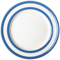 Cornishware Plate, Blue/White